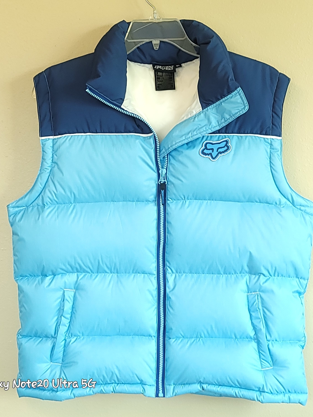 Vintage Fox Racing Y2K Colorblock Goose Down Puffer Vest NWOT Men's XL